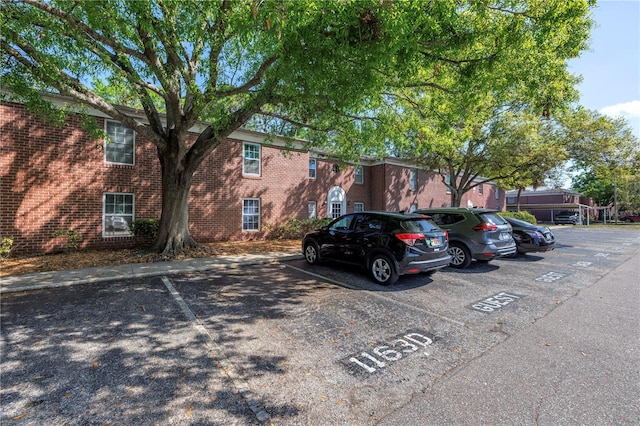 view of uncovered parking lot