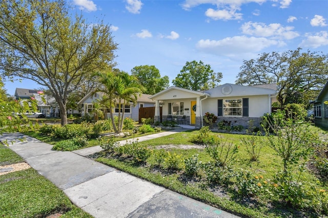 view of front of home with stucco siding