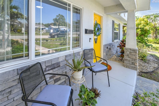 view of patio / terrace featuring a porch