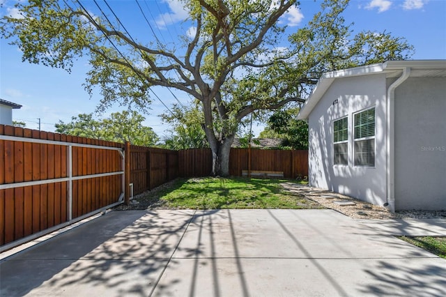 view of patio / terrace featuring a fenced backyard