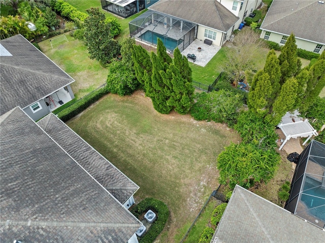 birds eye view of property featuring a residential view