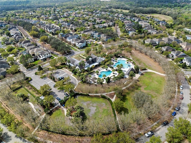 birds eye view of property featuring a residential view