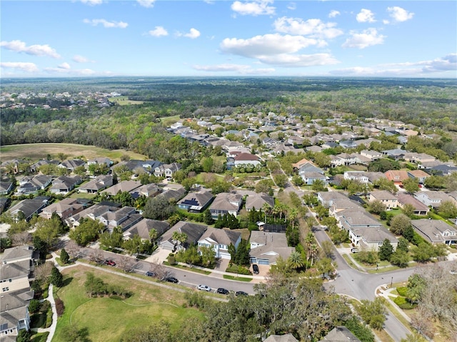 drone / aerial view with a residential view