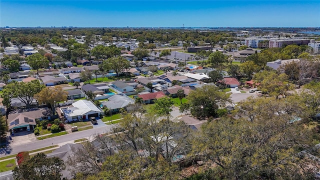 aerial view featuring a residential view