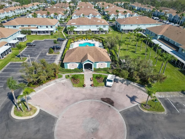 drone / aerial view featuring a residential view