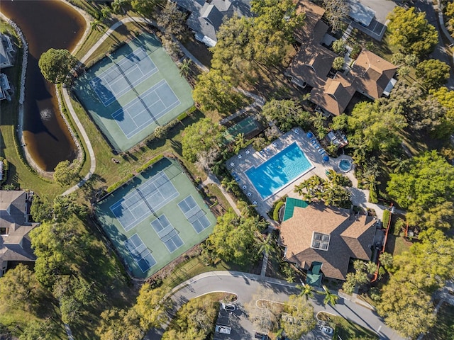 birds eye view of property