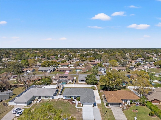 bird's eye view featuring a residential view