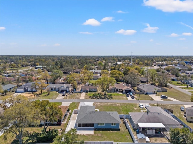 drone / aerial view featuring a residential view