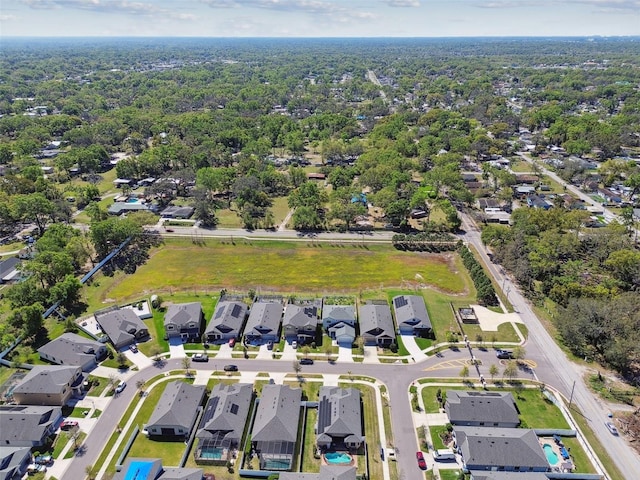 aerial view featuring a residential view