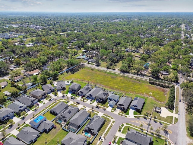 drone / aerial view featuring a residential view