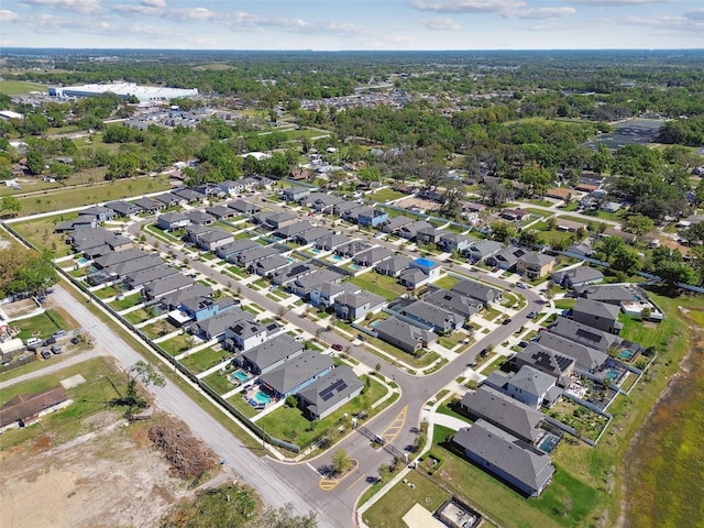 bird's eye view featuring a residential view