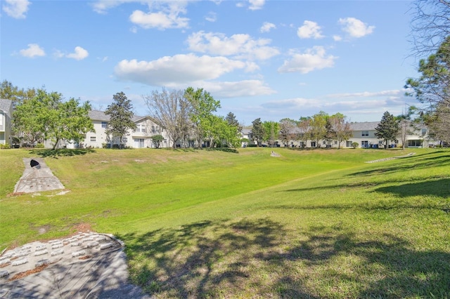 view of yard with a residential view