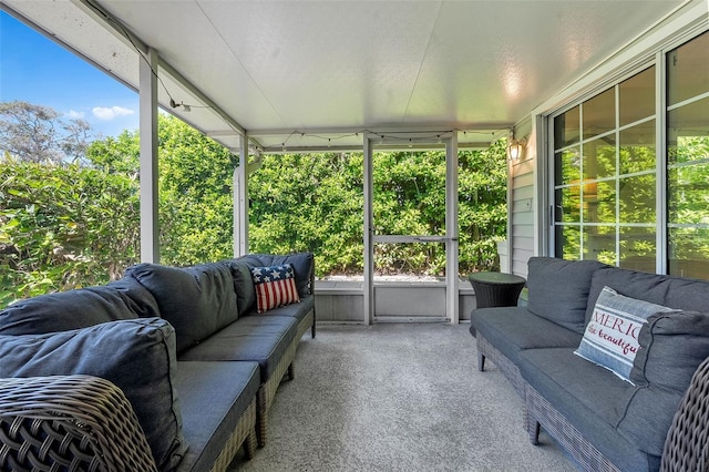 view of sunroom / solarium