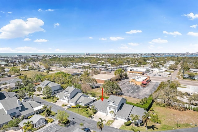 drone / aerial view with a residential view