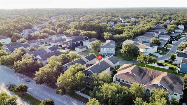 bird's eye view with a residential view