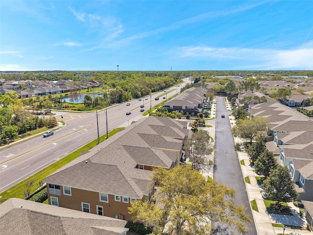 aerial view featuring a residential view