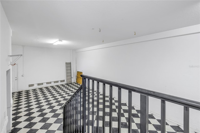 hallway featuring tile patterned floors