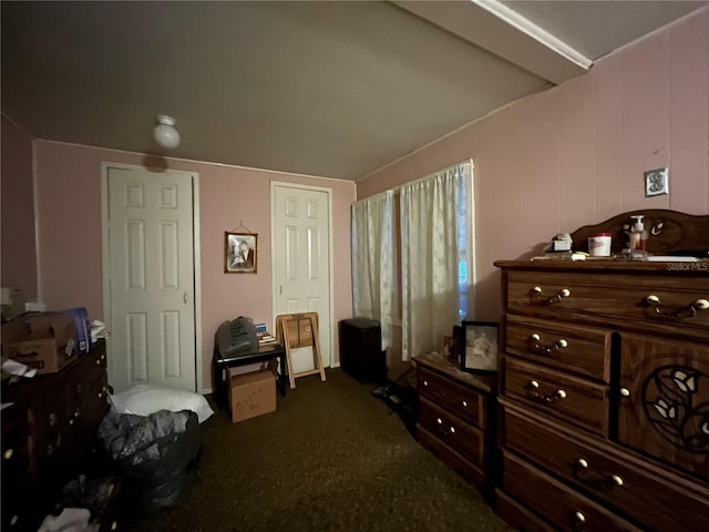 bedroom with carpet floors