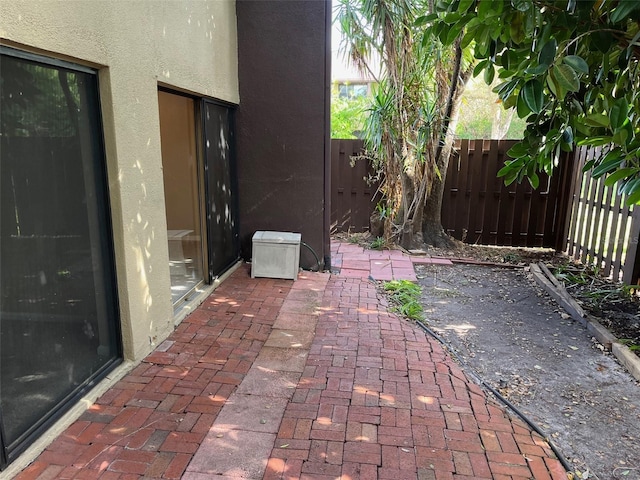 view of patio / terrace with fence