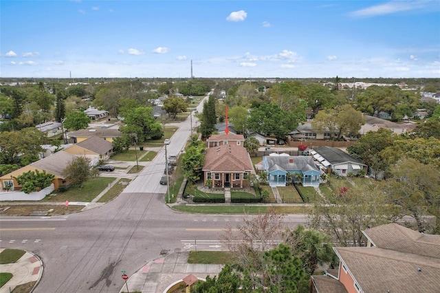 bird's eye view with a residential view