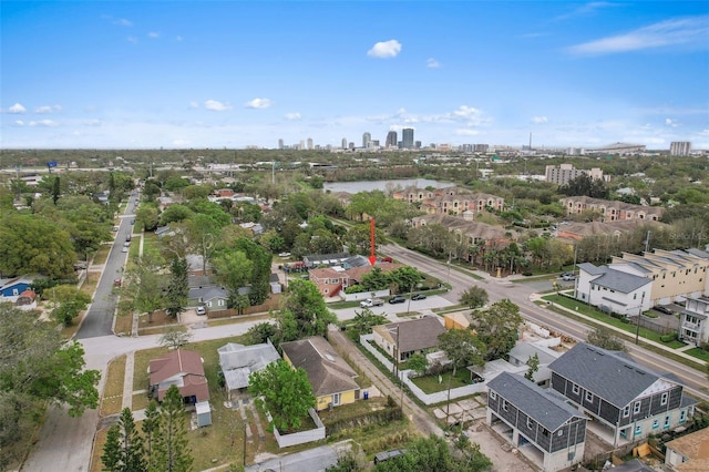 bird's eye view featuring a city view