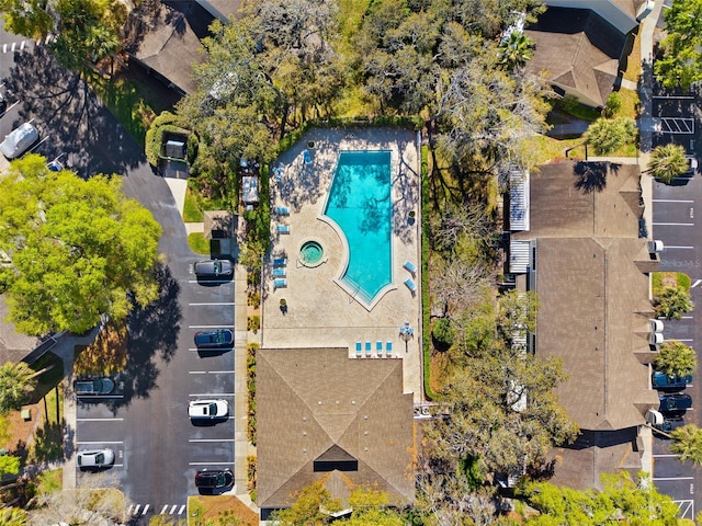 birds eye view of property