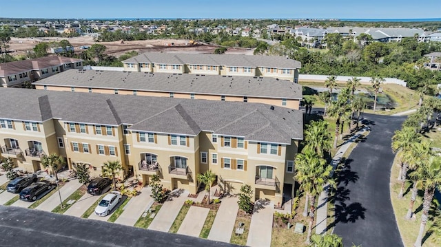 aerial view featuring a residential view