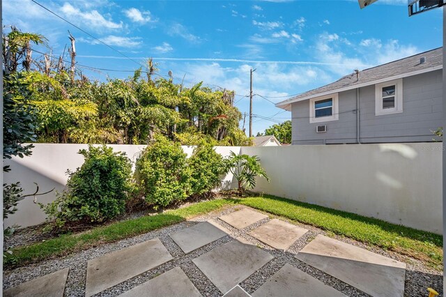 view of patio with a fenced backyard