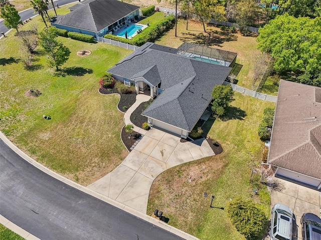 birds eye view of property