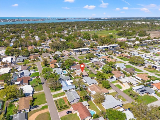 bird's eye view with a residential view