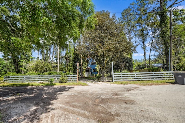 view of road with driveway