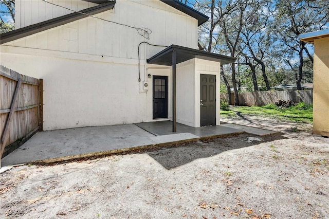 exterior space featuring fence