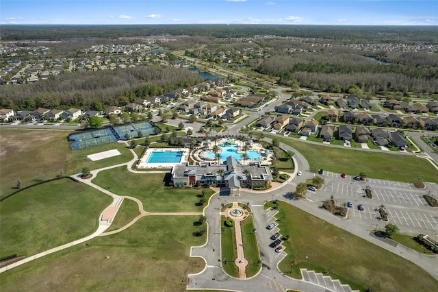 birds eye view of property