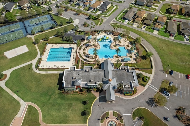 birds eye view of property featuring a residential view