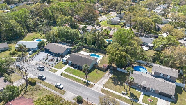 bird's eye view featuring a residential view