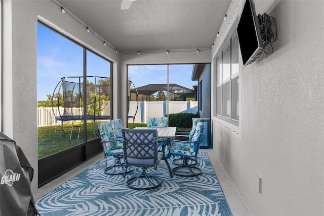 view of sunroom / solarium