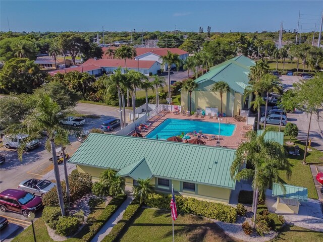 6125 113th St Unit 505, Seminole, FL 33772 - bird's eye view of a pool