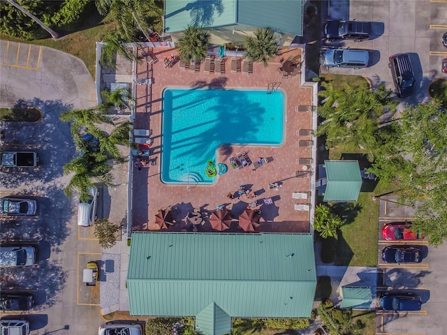 6125 113th St Unit 505, Seminole, FL 33772 - aerial view of a pool