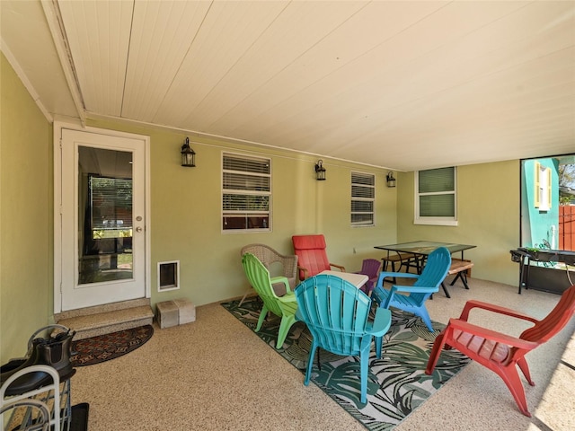 view of patio / terrace with outdoor dining space