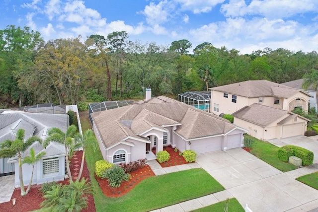 birds eye view of property