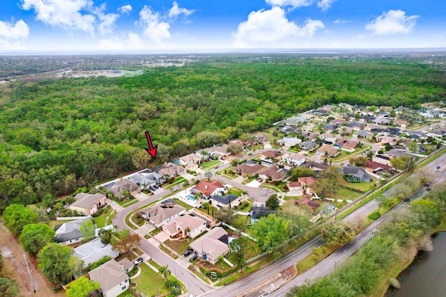 bird's eye view featuring a residential view