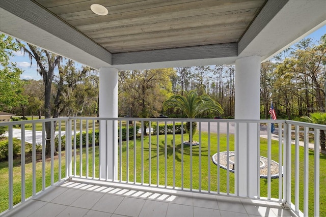 view of balcony