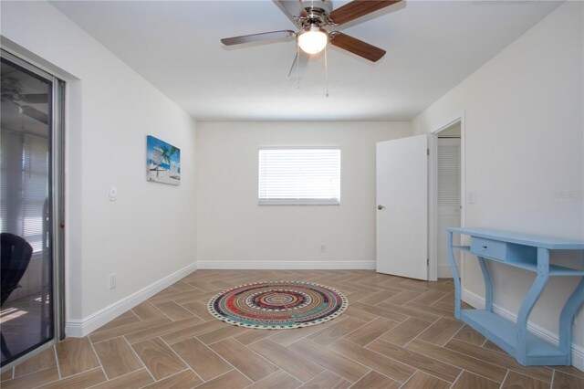 1902 Andover St Unit 198, Sun City Center, FL 33573 - spare room with baseboards and ceiling fan
