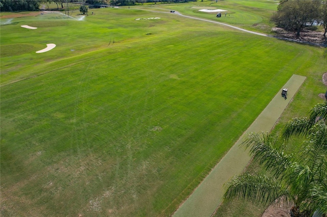 aerial view with golf course view