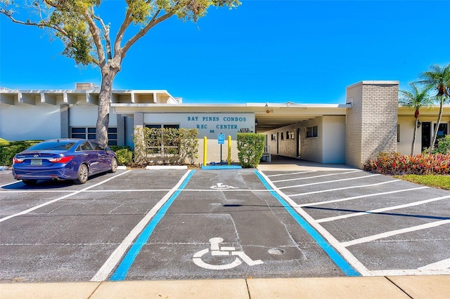 view of uncovered parking lot