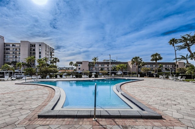 pool featuring a patio