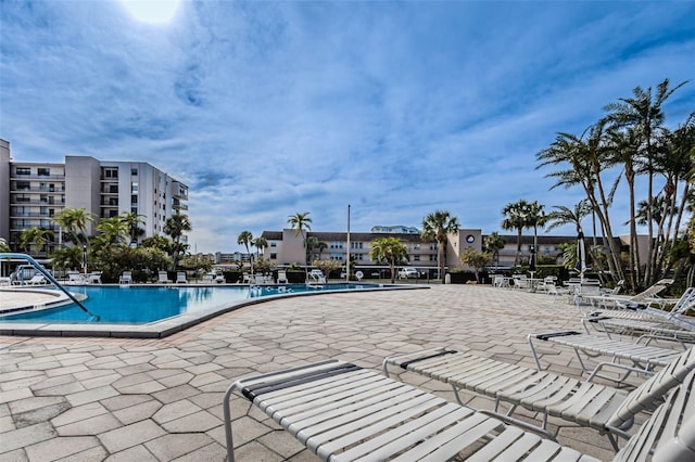 pool featuring a patio