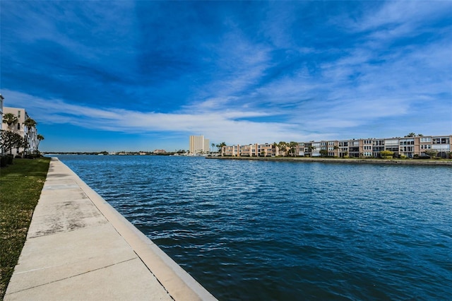 view of water feature