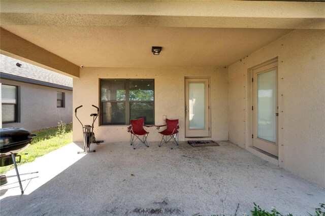 view of patio / terrace with area for grilling