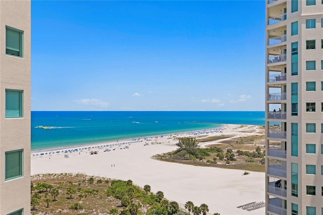 water view with a beach view